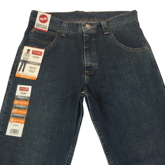 Wrangler Boys Regular Straight Fit Flex Jeans Size 16 NWT - Picture 5 of 7
